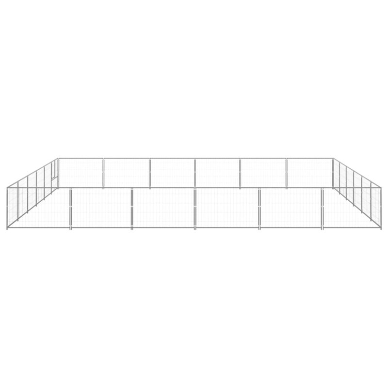 Mauldin 70cm H Steel Exercise Pen With Door, Silver