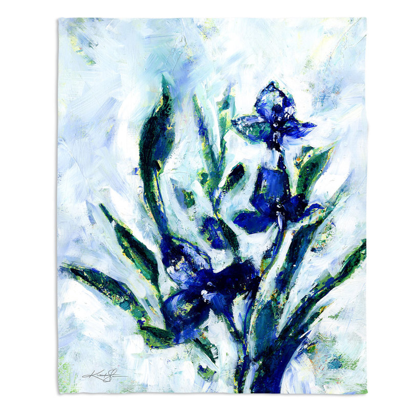 Couverture iris, l 51 po x L 60 po