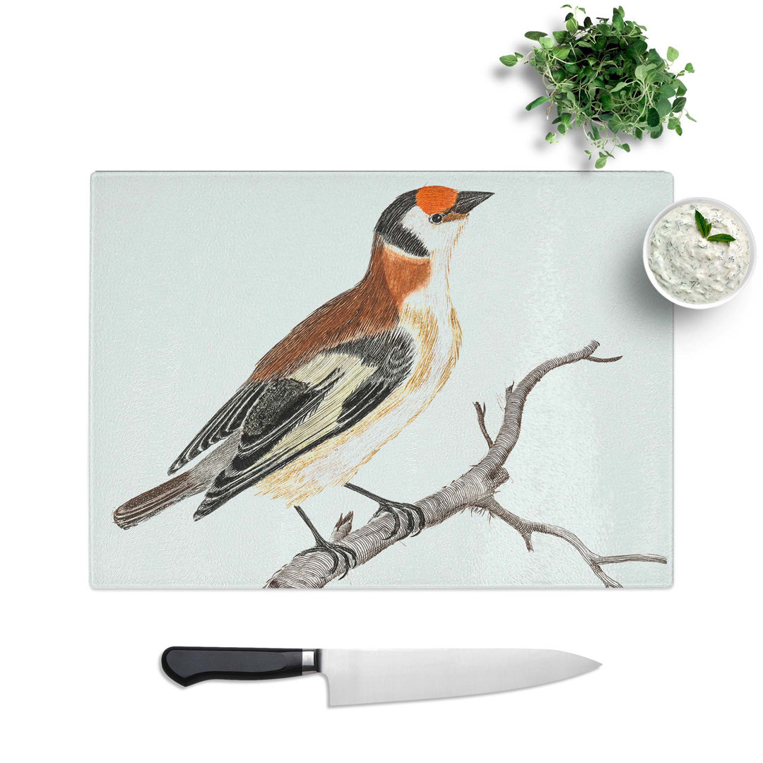 Glass Goldfinch by Johan Teyler Chopping Board