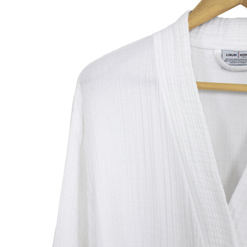 Peignoir 100% coton turc, Blanc