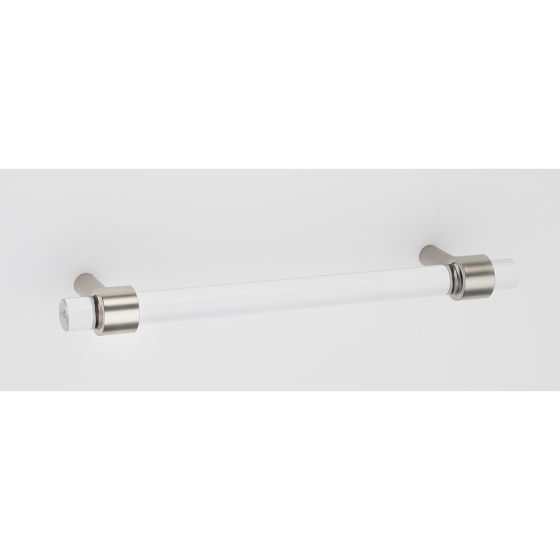 Poignées barres, 8", Nickel poli