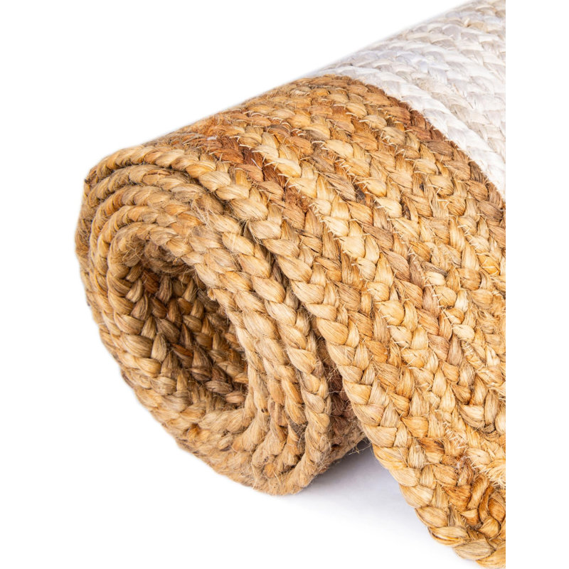 Swarthout Hand Braided Indoor Rug, Rectangle 5'1" x 8'