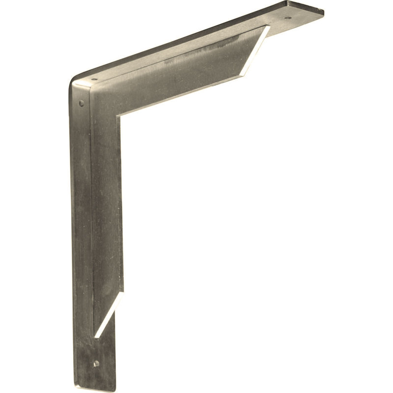 Support de rangement en acier inoxydable l 2 po x P 14 po x H 14 po (paquet de 6), Acier Inoxydable, 2 po x 14 po