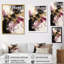 «Gold and Pink Fluid Fusion II», reproduction sur toile-482676976-482676943