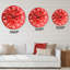 Red Macro Texture - horloge murale moderne-59913111