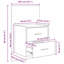 48.5cm W Manufactured Wood Bedside Table-25765044