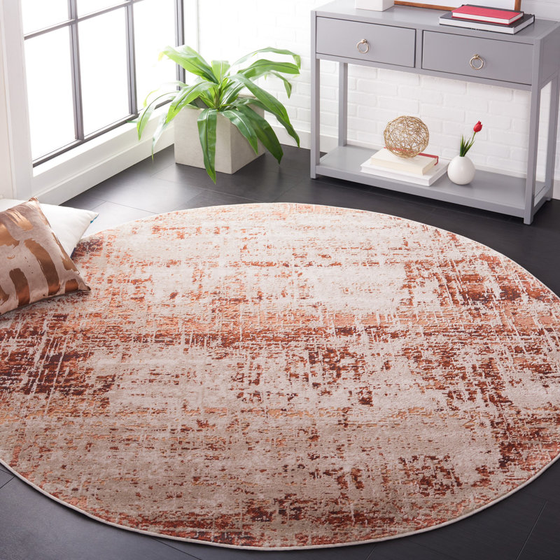 Madison 800 Performance Abstract Rug, Round 6'7"