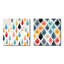 Ezra - Ensemble de 2 collages carrés à formes abstraites-101861611-101861612