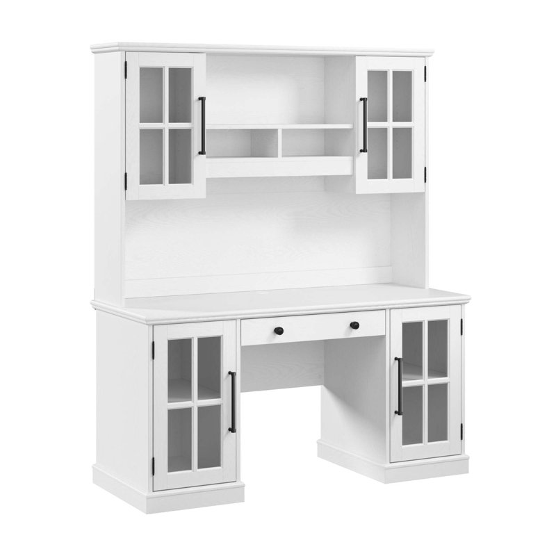 Palmerina 59.4'' W Straight Executive Desk with Hutch and Cabinet