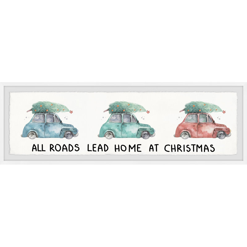 All Roads Lead Home - Single Picture Frame Panoramic Print, 25cm H x 76cm W x 3.81cm D