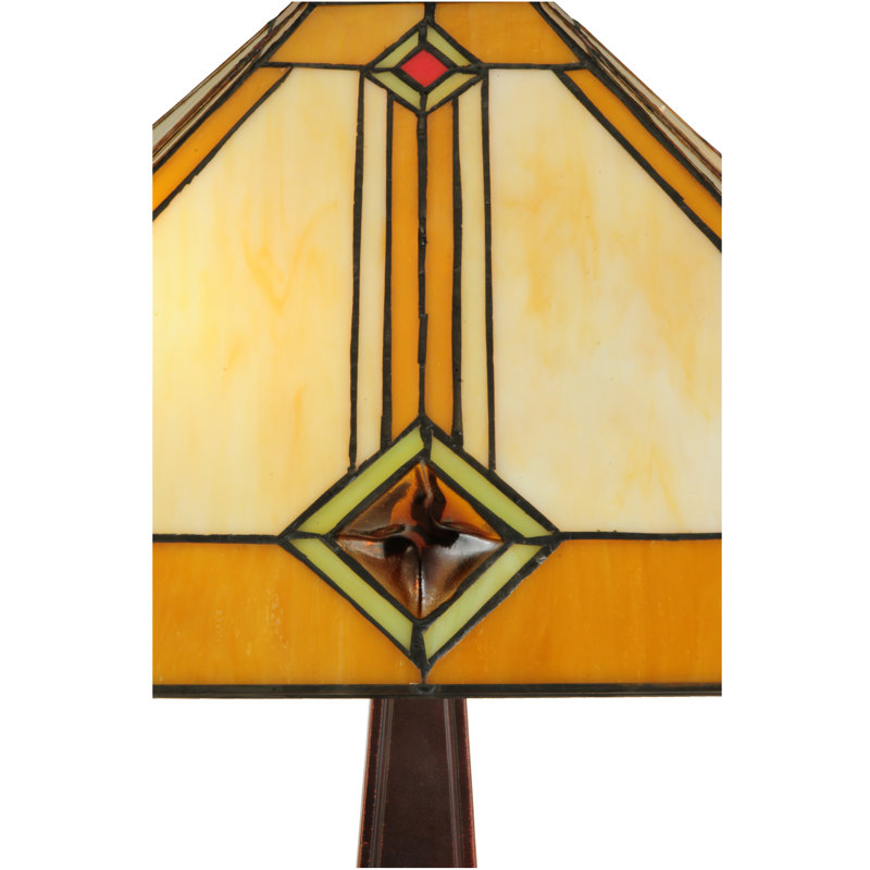 Mahogany Bronze 22" Diamond Mission 2-Light Table Lamp