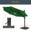 Parasol en porte-à-faux octogonal avec lumière DEL de 11 pi avec base incluse Artistica Artistica-524741533