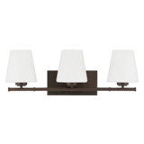 Hunter Fauna Grove 3 Light Bathroom Vanity Wall Light Fixture