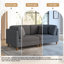 Canapé modulaire rembourré en velours côtelé 2 pièces Seemab-1826884797