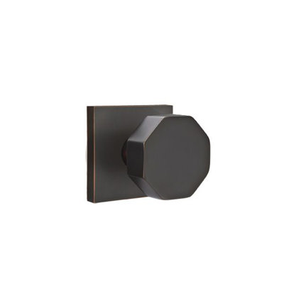 Emtek Dummy Knobset w/ Square Rosette and Octagon Knob