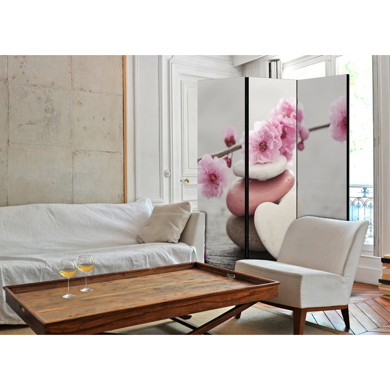 135cm W x 172cm H 3 - Panel One Sided Room Divider Folding Room Divider
