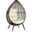 Chaise de patio en forme de larme avec coussins Dixion