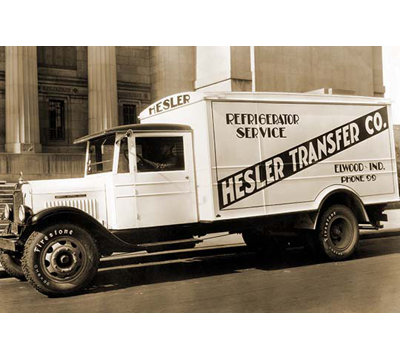 " Hesler Transfer Co. Delivery Truck With Refrigerator Service "