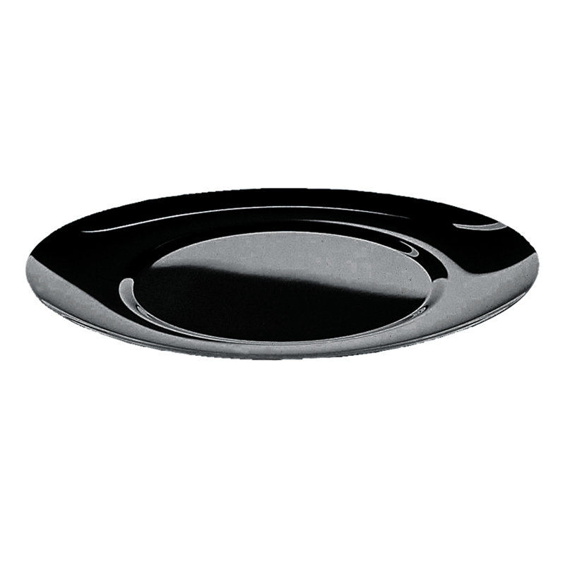 Tendence Oval Charger Plate 13.38" - 1 Piece - Black Gold, Black Gold