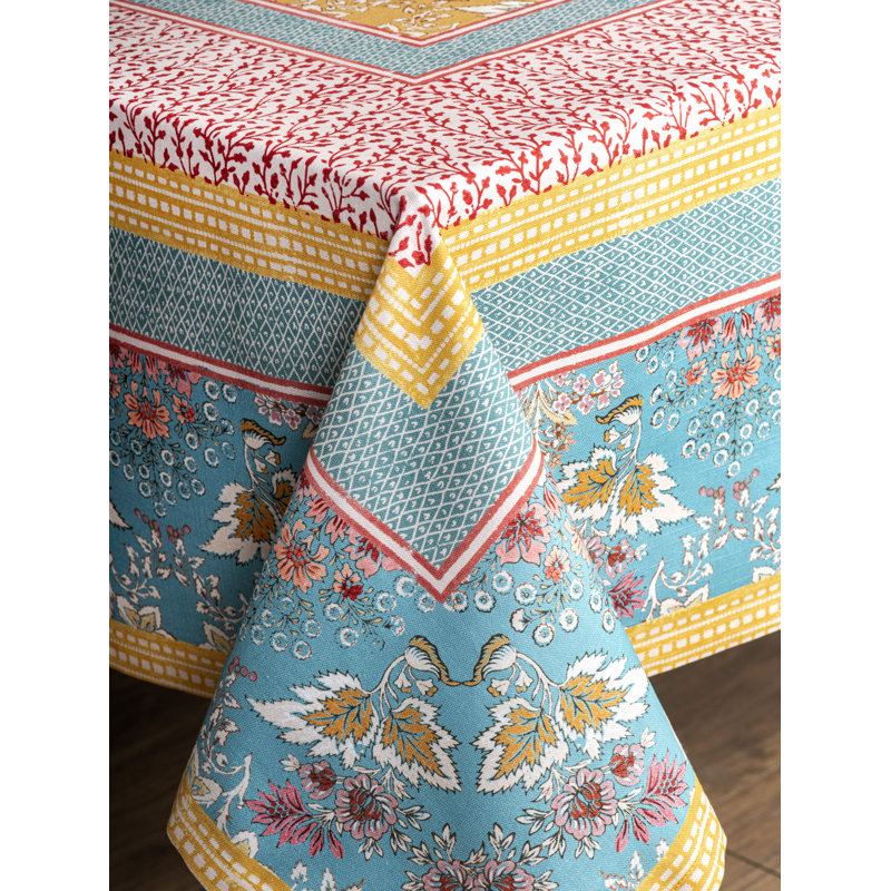 Maison d'Hermine Marquise 100% Cotton Tablecloth - 60" x 90", 90" L x 60" W
