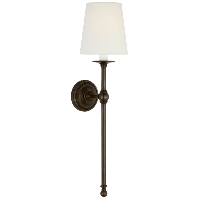 Classic 1 - Light Candle Wall Light, Bronze