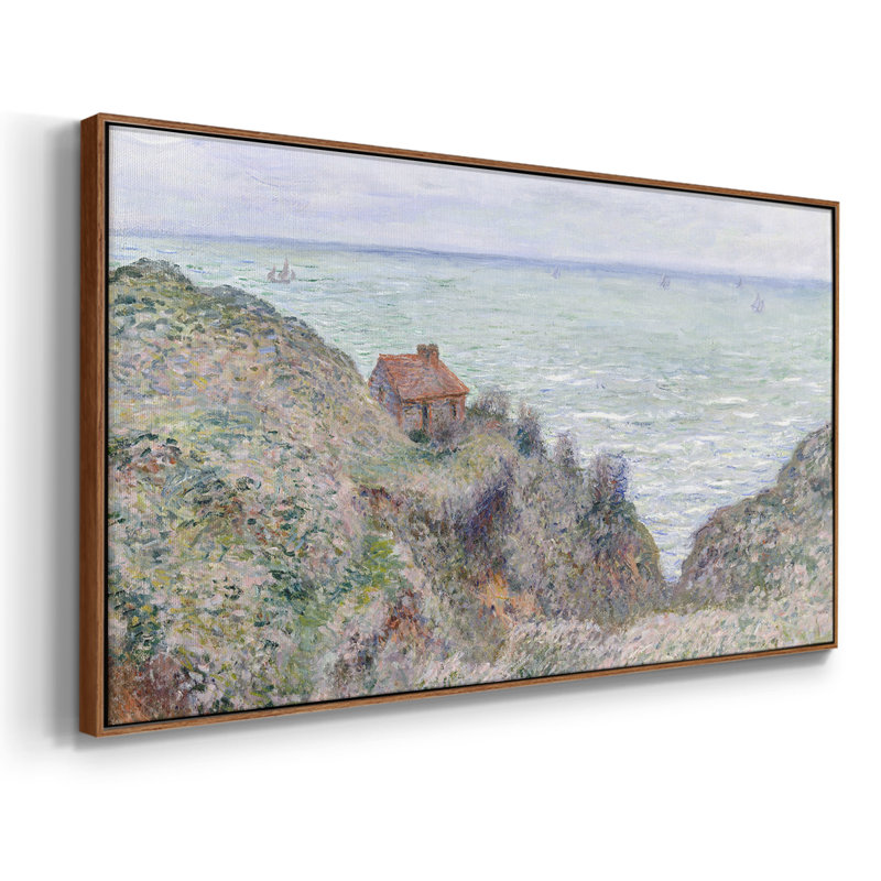 Série nautique-CDLIX- Toile tendue avec châssis tendue, prête à être accrochée, H 21 po x l 41 po, Blanc