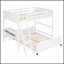 Kehr Over Bunk Bed with Desk, Mattress Support, and Integrated Storage for Modern Bedrooms