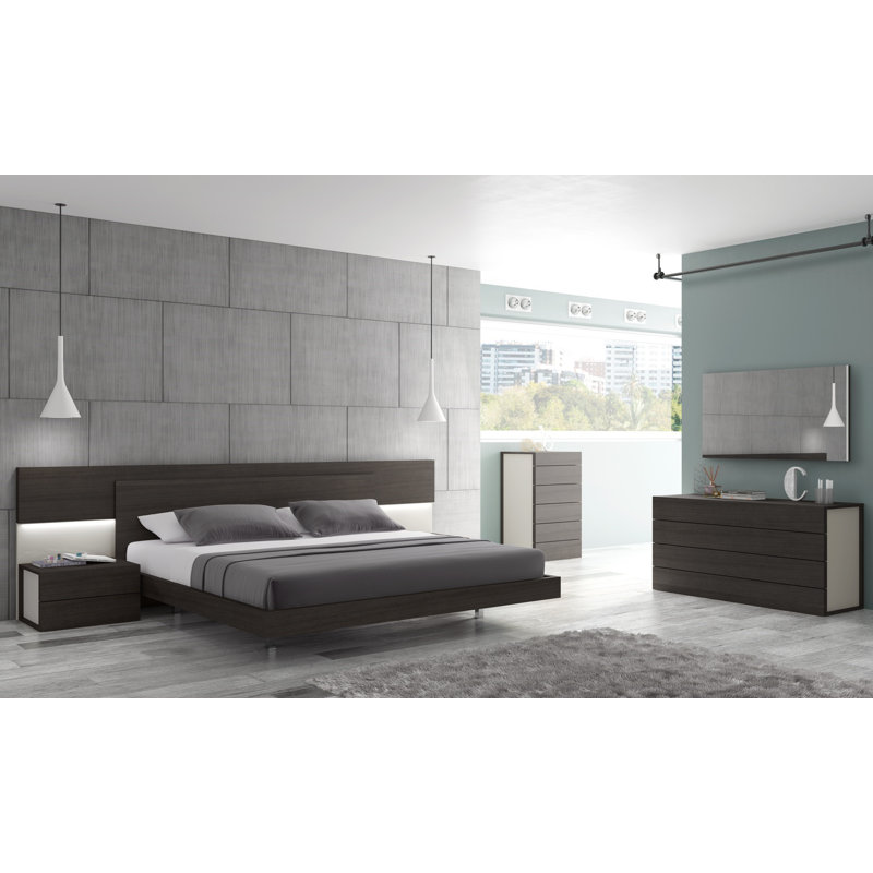 Commode 6 tiroirs Mcgruder, Brun / Blanc