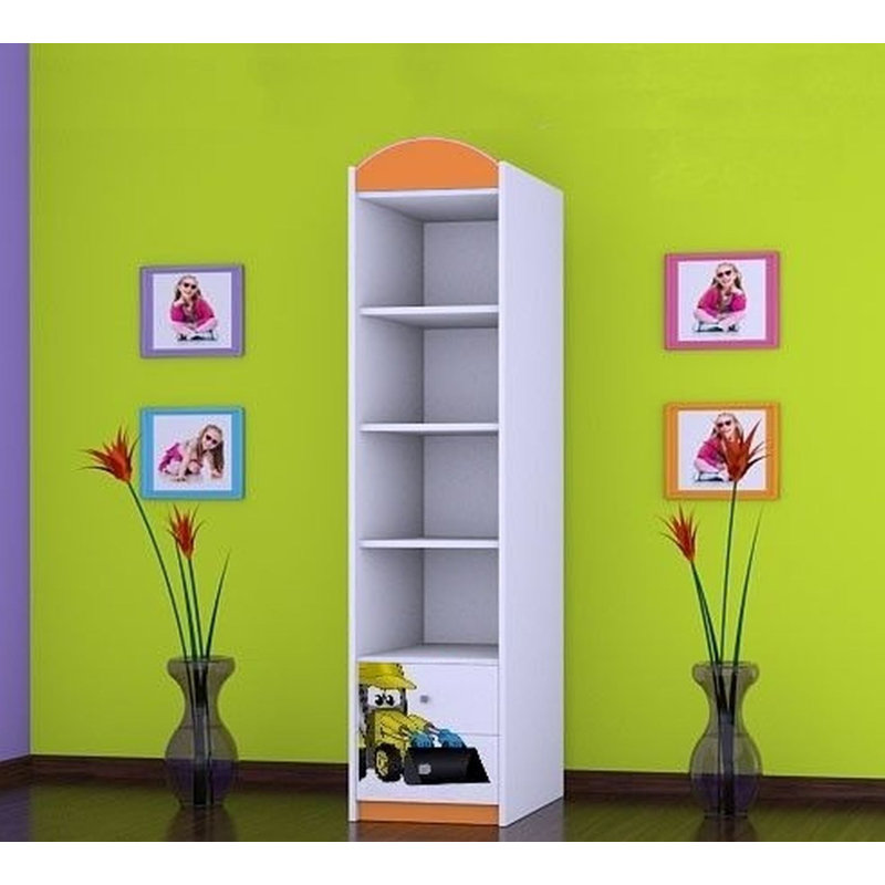 Kiro 1 Door Wardrobe, Orange