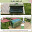 Mini barbecue portatif au charbon avec coquille de valise, vert-124898526