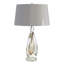 Amber Twist Lamp w/Silk Shade