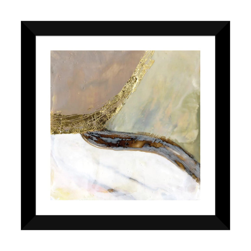 « Passerelles I » par Jennifer Goldberger-impression, Papier encadré noir, H 24 po x l 24 po x p 1 po
