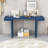 Console Table with Geometric Clean Lines Design and Adjustable Feet-728733894