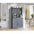 63'' Pantry Cabinet, 4 Hooks Kitchen Pantry Storage Cabinet with Drawer & Adjustable Shelves, Coffee Bar Table for Kitchen Room, Living Room, Dining Room, Gray-1589509210