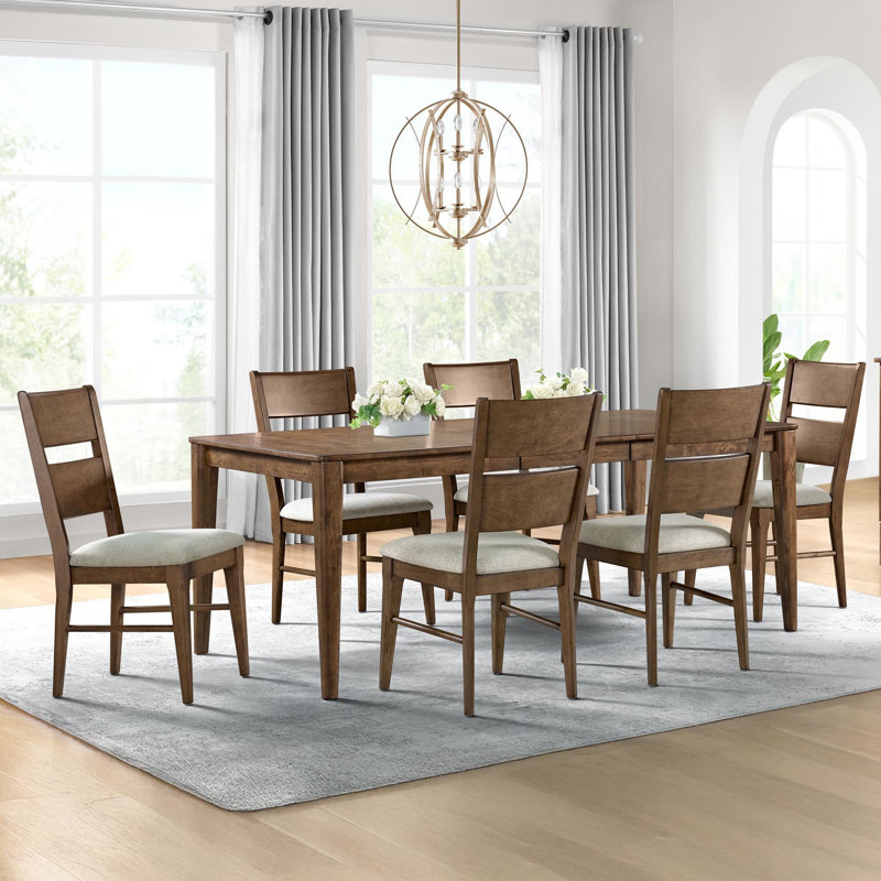 Chene 6 - Person Solid Wood Dining Set