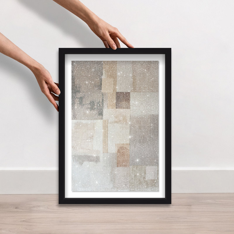 Dustveil (I) Shadowbox Abstract Print by Oliver Gal, Black Frame, 10 x 15, 25.5"H x 17.5"W, Black Frame