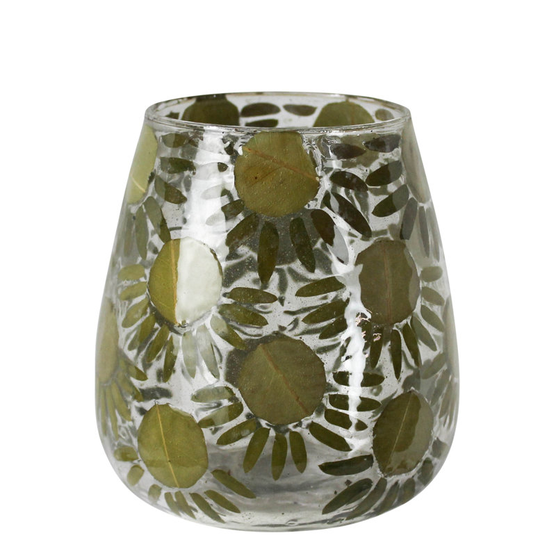 Enamel Leaf Pattern Hurricane - Sm
