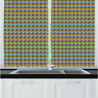 Ruffled Kitchen Curtain