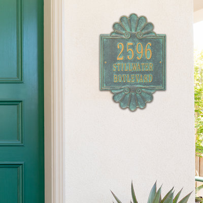 Signature Series 3-Line Wall Address Plaque