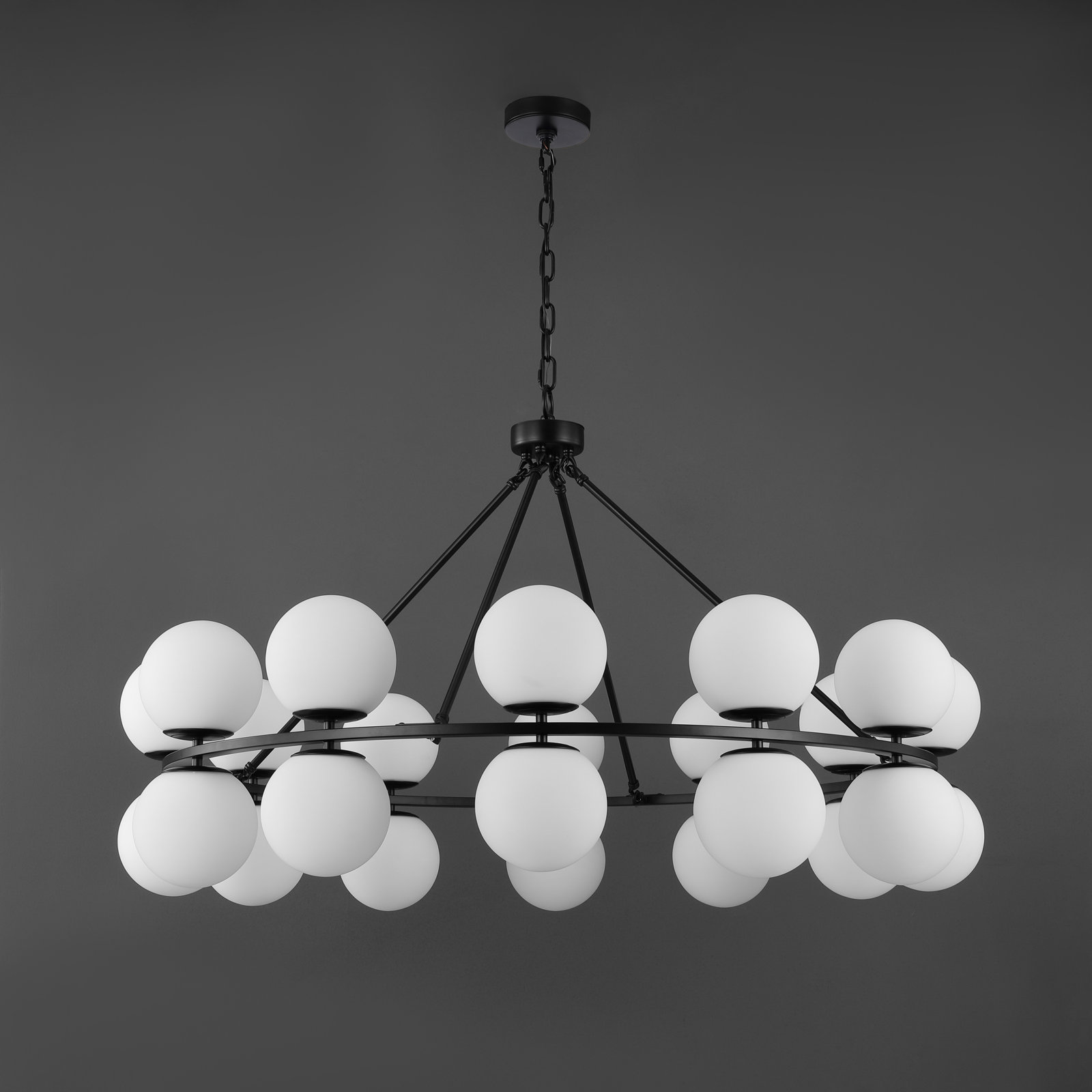 Delmy 24 - Light Metal Dimmable Chandelier