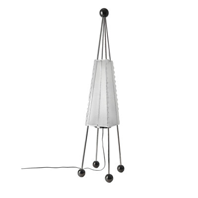 68.9"H Acrylic Light & Shadow Floor Lamp, Art Ambient Light for Living Room, Stainless Steel Stand, 3-Color Changing Floor Lamp for Living Room & Bedroom