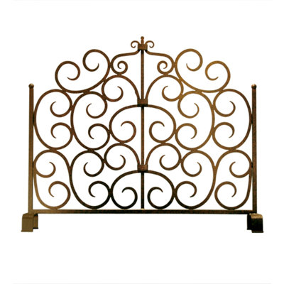 Mediterranean Iron Fireplace Screen