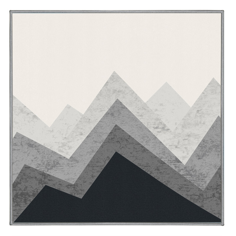 Tapis gris moelleux moelleux et moelleux de couleur moelleuse, Carré 5 pi