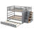 Bunk Bed with Trundle and Staircase-1999635933