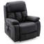 Faux Leather Heated Massage Chair-37674049-37674050