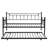 Modern Daybed With Trundle - Black Color Scheme, Metal Structure For Durability, Space Saving Furniture Piece, Quiet And Stable Sleeping Spot, Easy Assembly Directions, No Box Spring Needed, 250/350