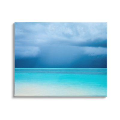 «Au-537», toile, paysage d'océan turquoise sur toile par Dennis Frates, photographie
