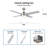 Joahan 52'' Ceiling Fan with LED Lights-1255810338