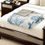 Ensembles de literie en satin de coton luxueux, style bord de mer, parfait pour la décoration intérieure