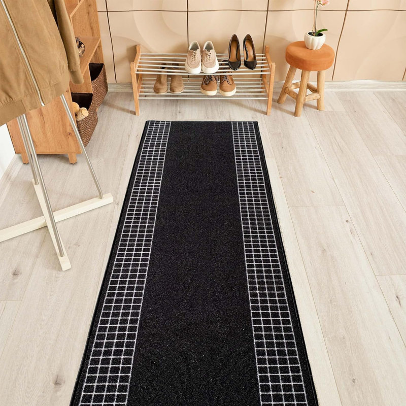 Cirilla Checkered Indoor Rug, Runner 2'2'' x 17'
